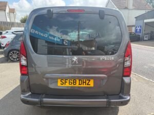 MyMobility Vehicles - WAV - Peugeot Partner - SF68 DHZ - Rear View